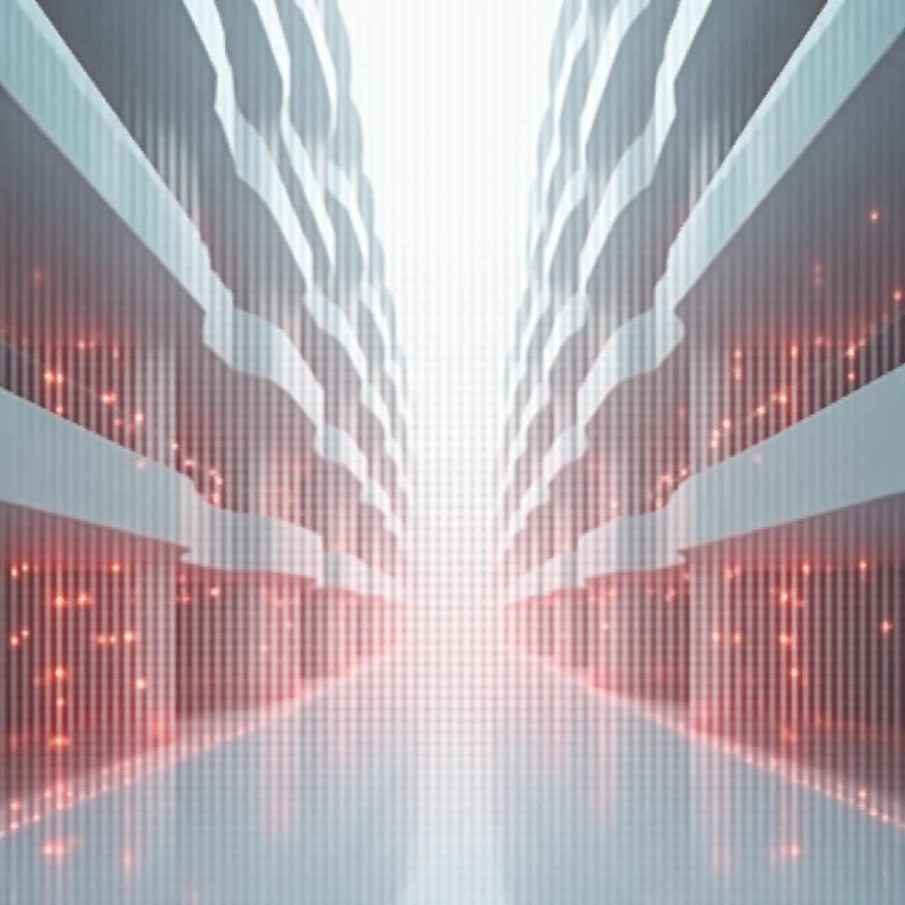 Abstract architectural framework showing system integration